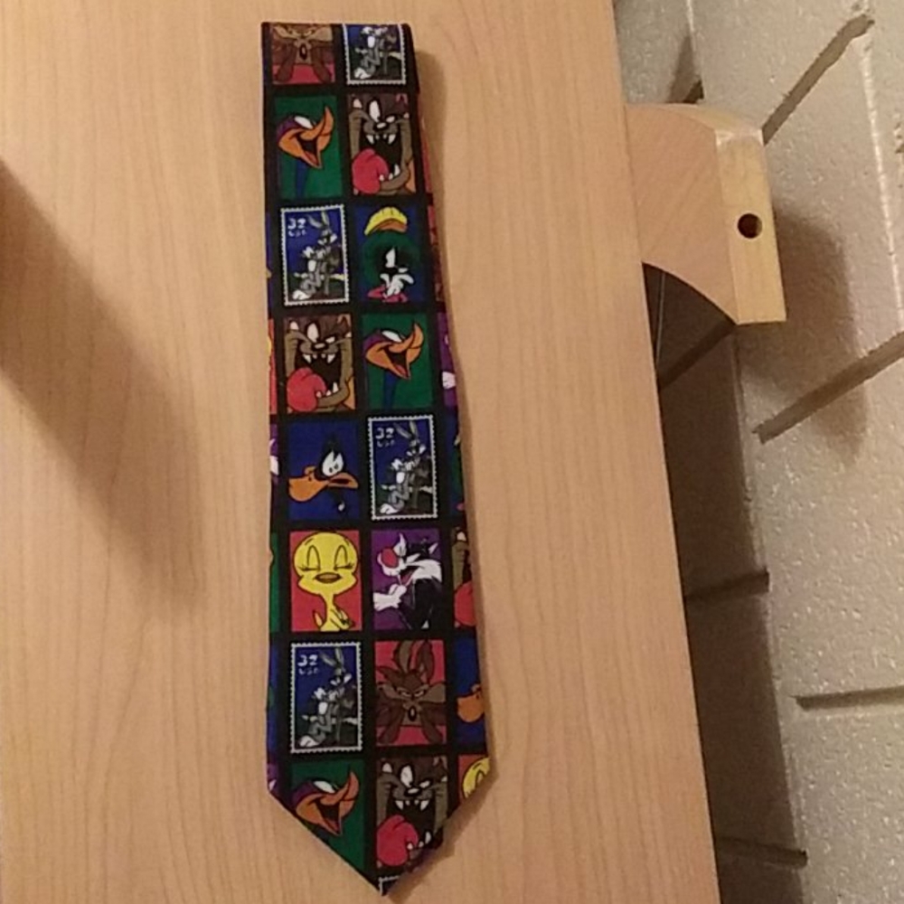 Looney Tunes Stamp Collection Tie